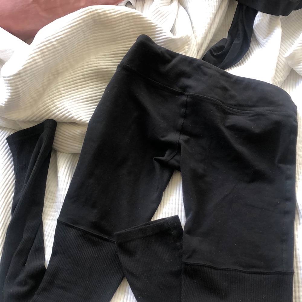 Alo yoga goddess legging - Solid black on black